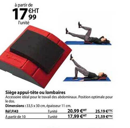siège appui-tête ou lombaires