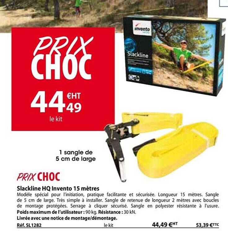 slackline hq invento 15 mètres