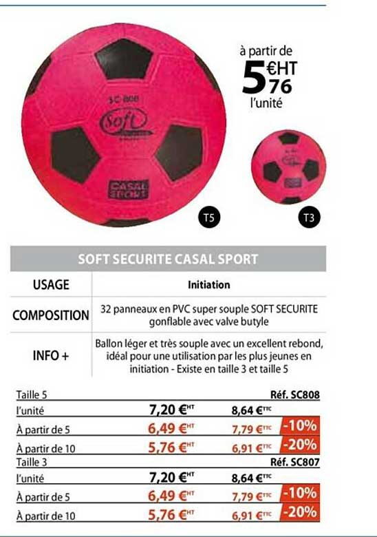 soft sécurité casal sport