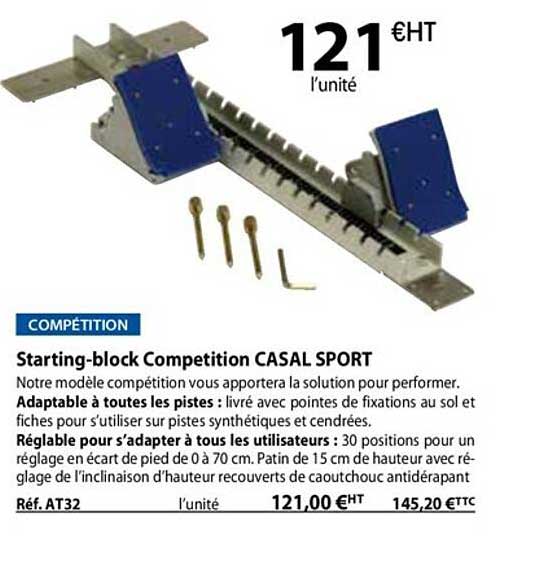 starting-block compétition casal sport