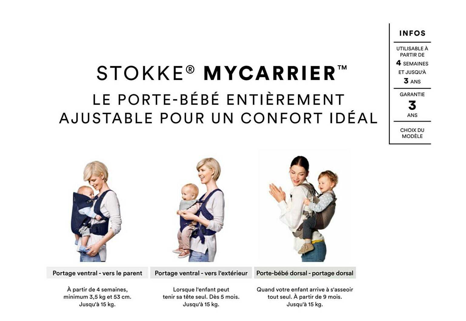 stokke mycarrier le porte-bébé