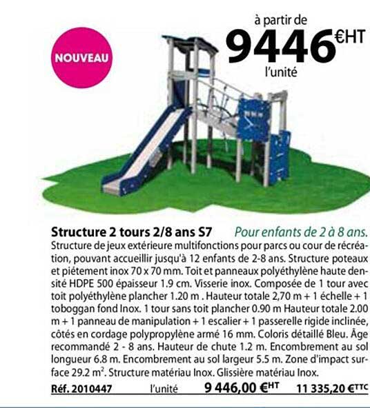 structure 2 tours 2-8 ans s7