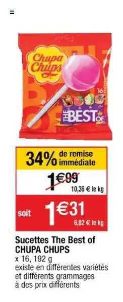 sucettes the best of chupa chups