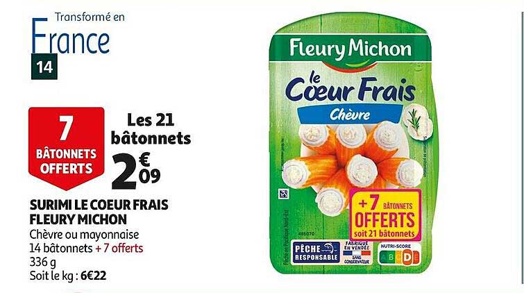 surimi le coeur frais fleury michon