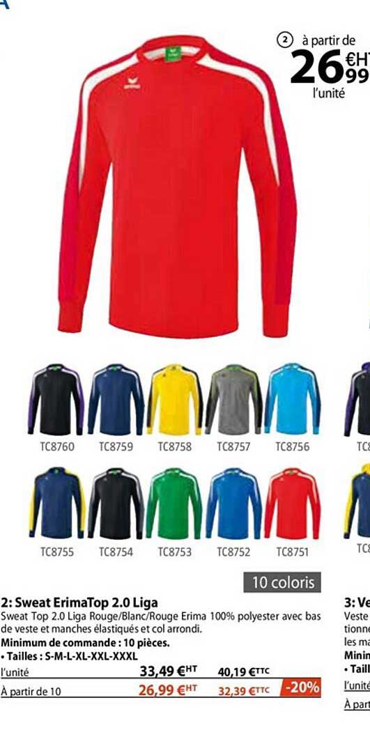 sweat erimaTop 2.0 liga