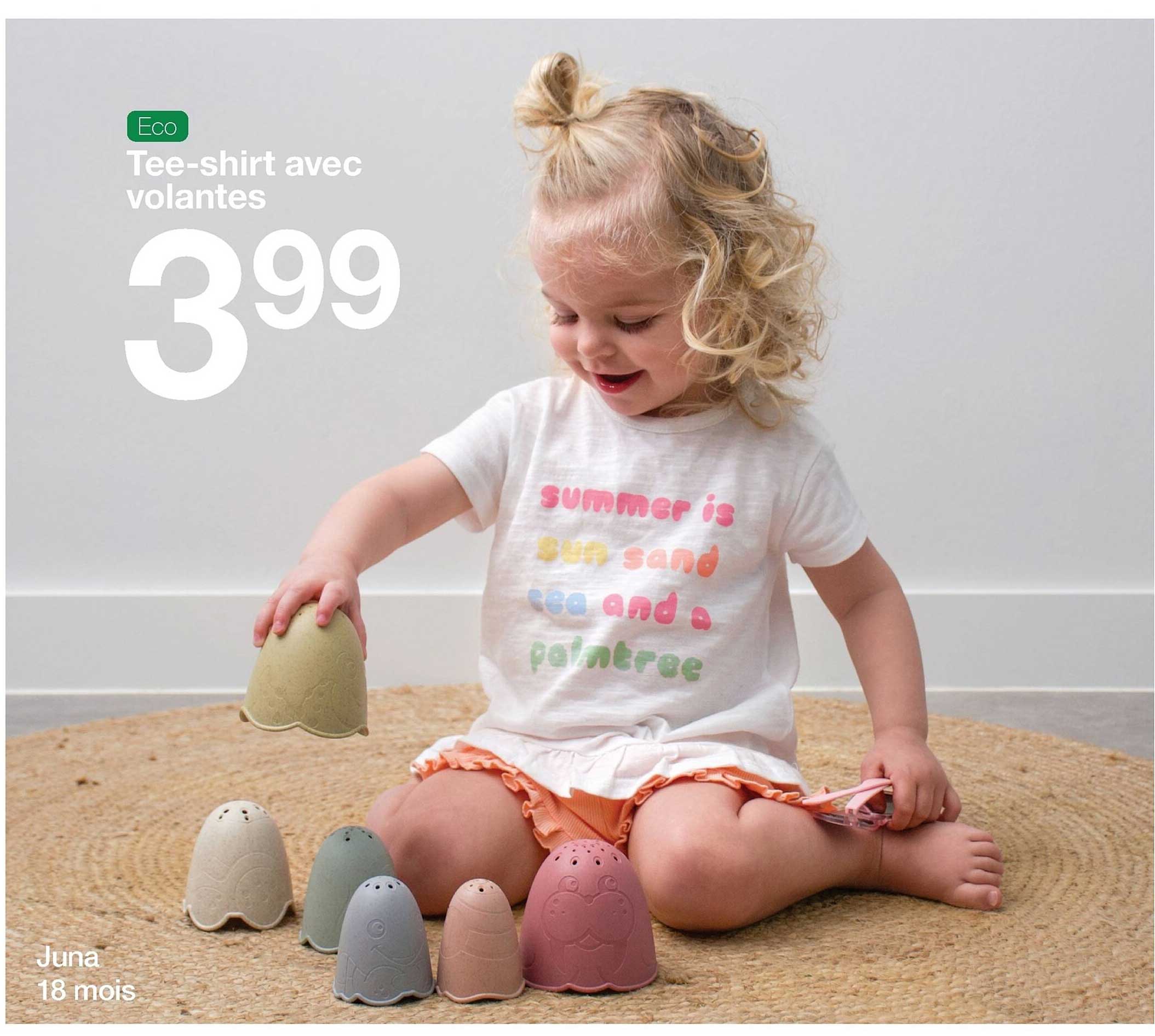 tee-shirt avec volantes