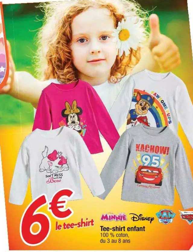 tee-shirt enfant minnie, disney