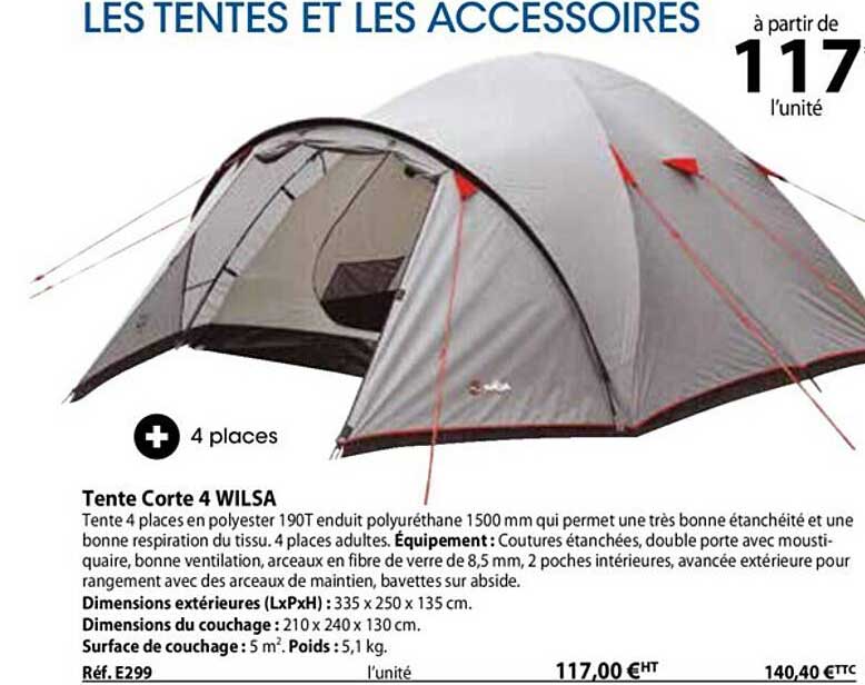 Tente Corte 4 Wilsa