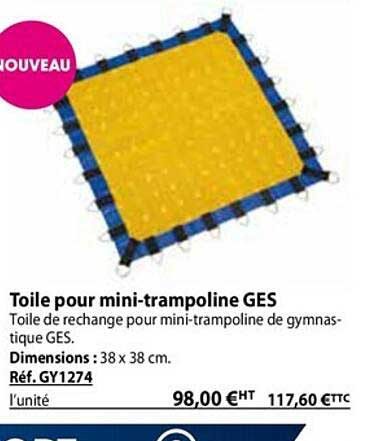 toile pour mini-trampoline ges