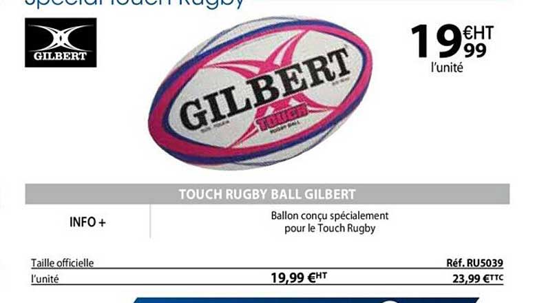 Touch Rugby Ball Gilbert