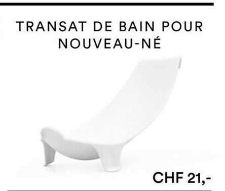 transat de bain pour nouveau-né