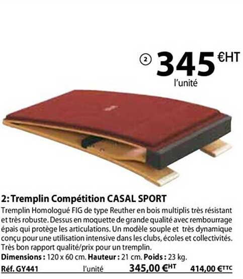 tremplin compétition casal sport