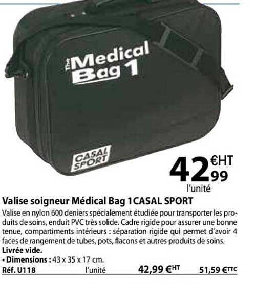 valise soigneur médical bag 1 casal sport