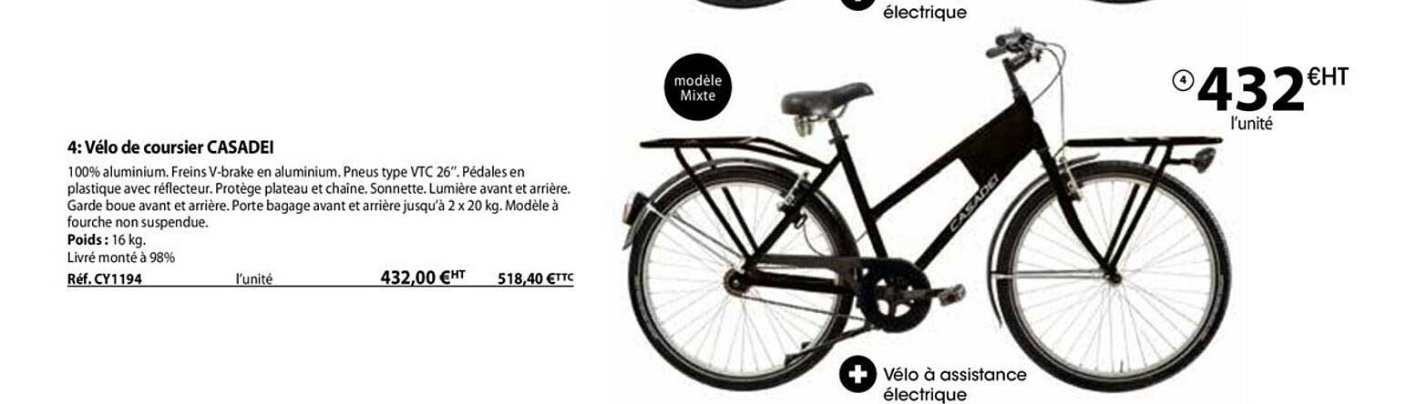 vélo de coursier casadei