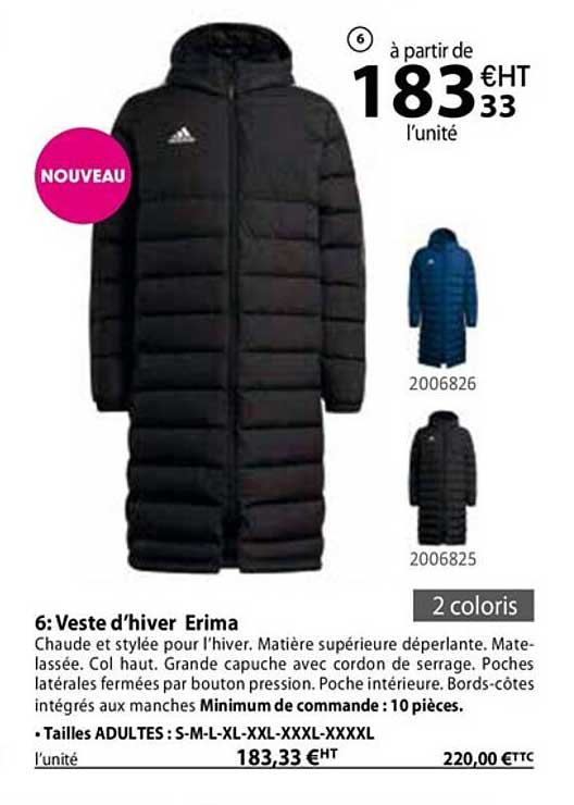 veste d'hiver erima