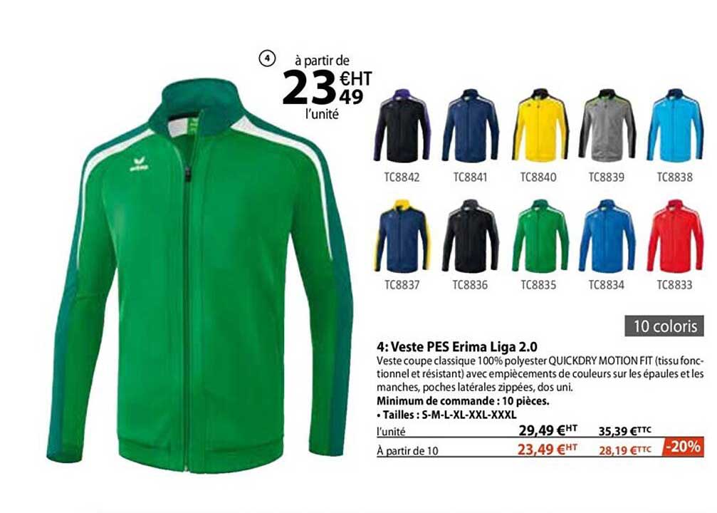 veste pes erima liga 2.0
