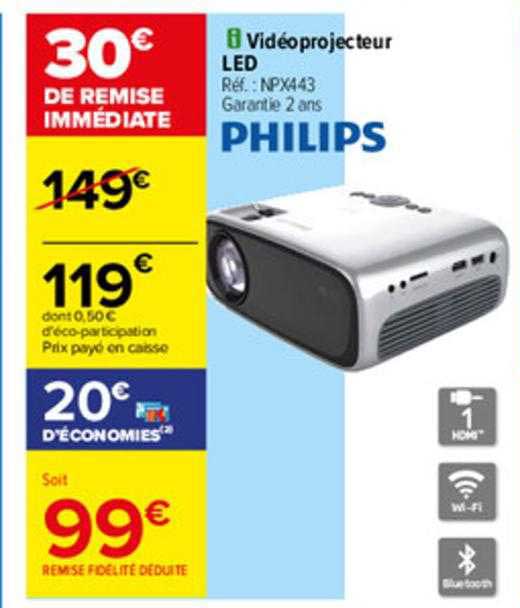 vidéoprojecteur led philips