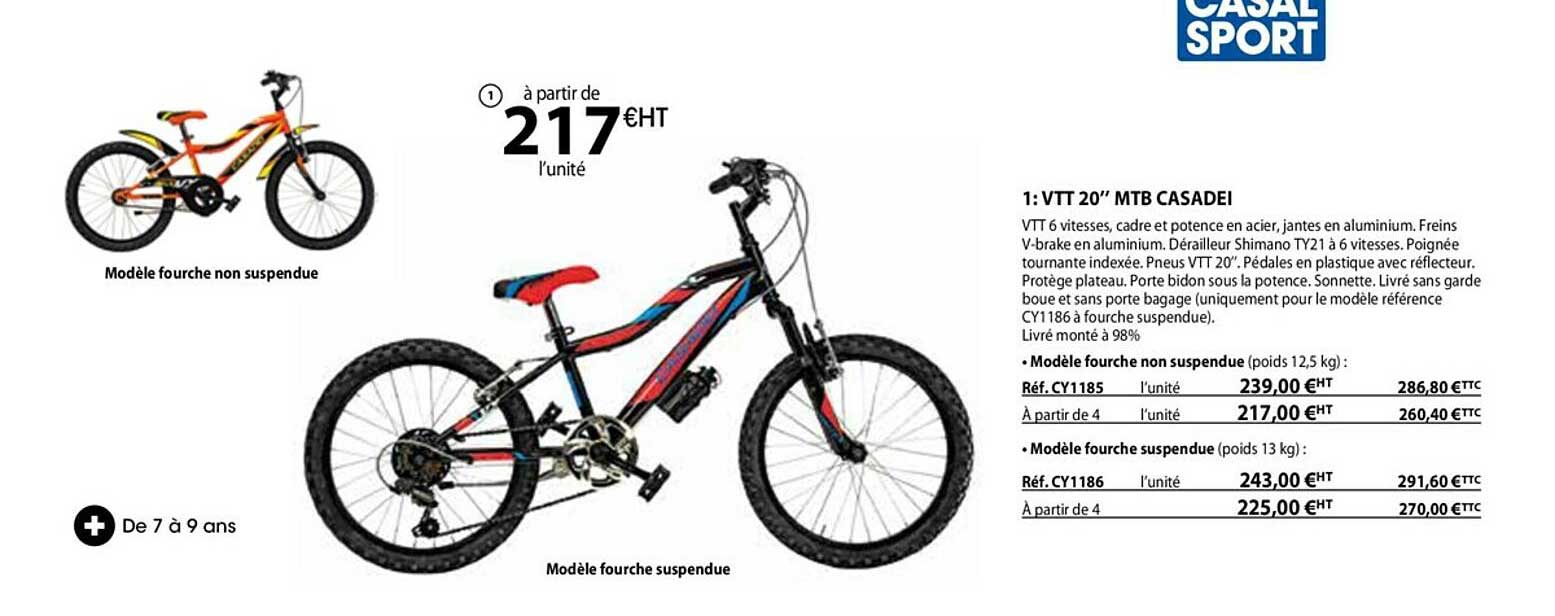 vtt 20" mtb casadei