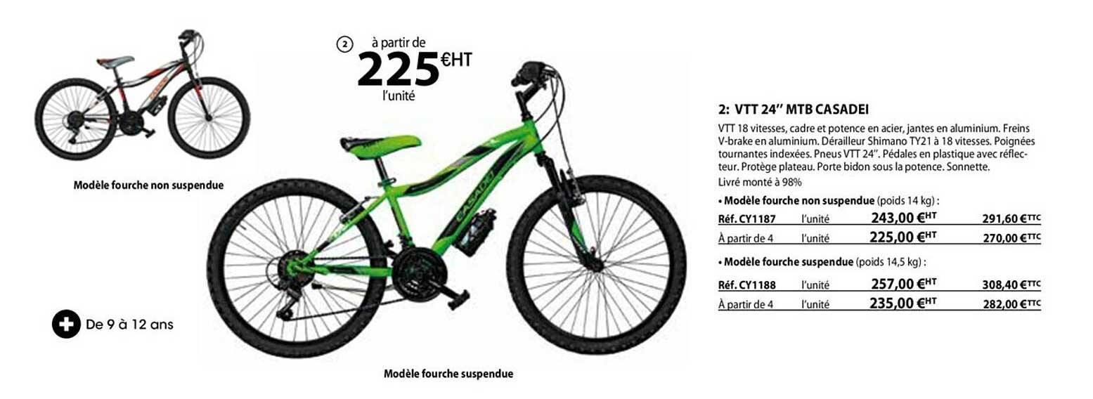 vtt 24" mtb casadei