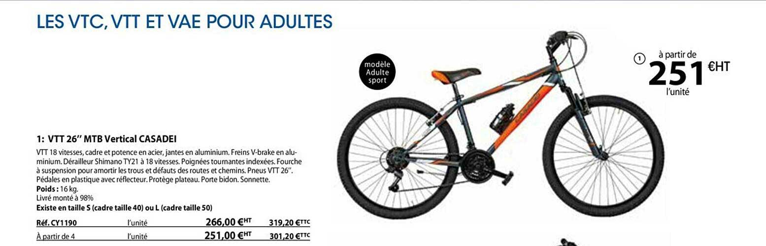 vtt 26" mtb vertical casadei