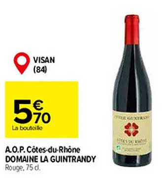 a.o.p. côtes-du-rhône domaine la guintrandy
