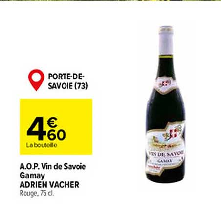 a.o.p. vin de savoie gamay adrien vacher