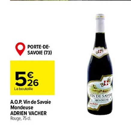 a.o.p. vin de savoie mondeuse adrien vacher