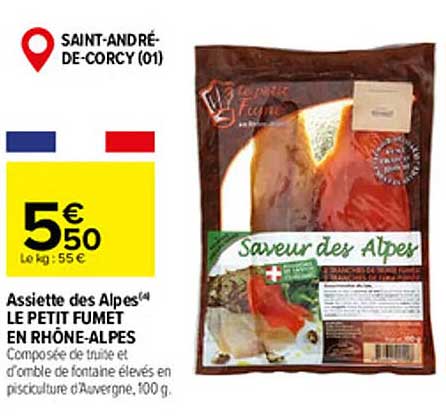 assiette des alpes le petit fumet en rhône-alpes