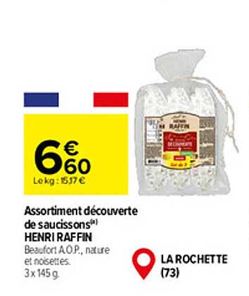 assortiment découverte de saucissons henri raffin