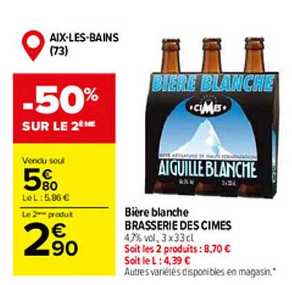 bière blanche brasserie des cimes