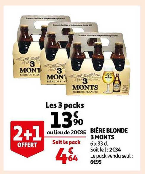 bière blonde 3 monts