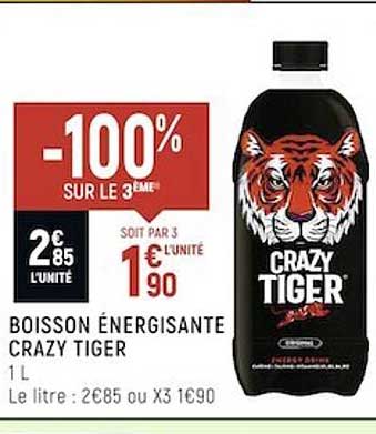 boisson énergisante crazy tiger