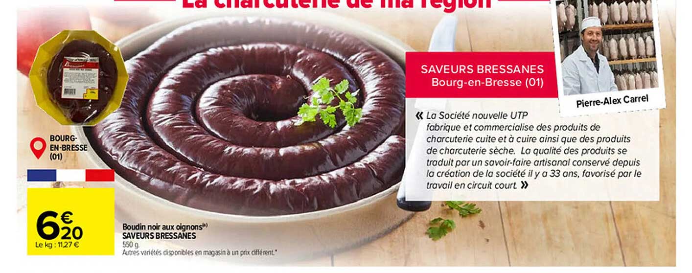 Boudin Noir Aux Oignons Saveurs Bressanes