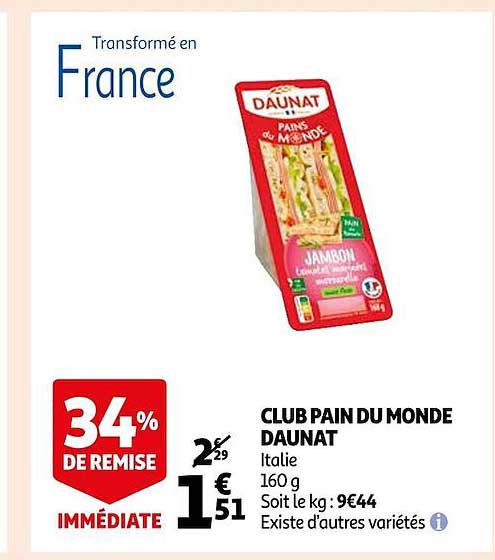 Club Pain Du Monde Daunat