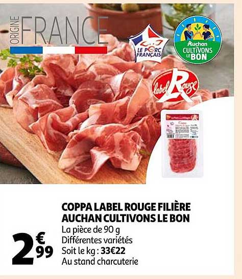 coppa label rouge filière auchan cultivons le bon