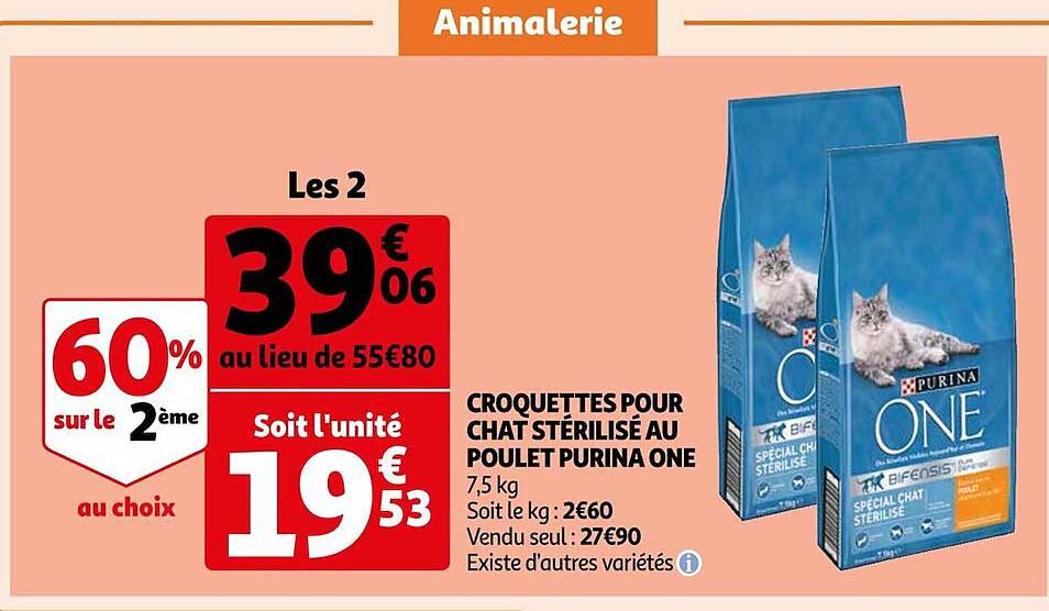 Croquettes Pour Chat Stérilisé Au Poulet Purina One
