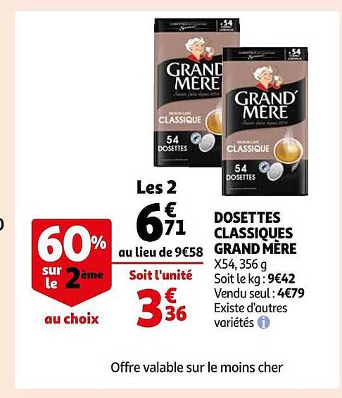 dosettes classiques grand mère