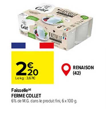 faisselle ferme collet