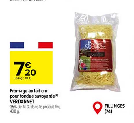 fromage au lait cru pour fondue savoyarde verdannet