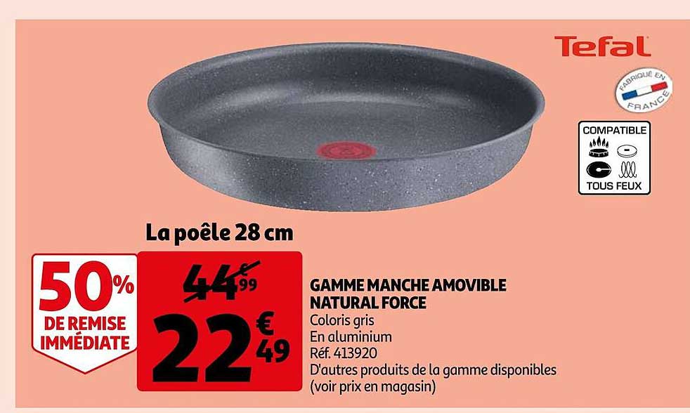 Gamme Manche Amovible Natural Force Tefal