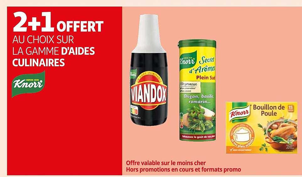 la gamme d'aides culinaires knorr