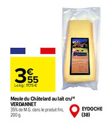 meule du châtelard au lait cru verdannet
