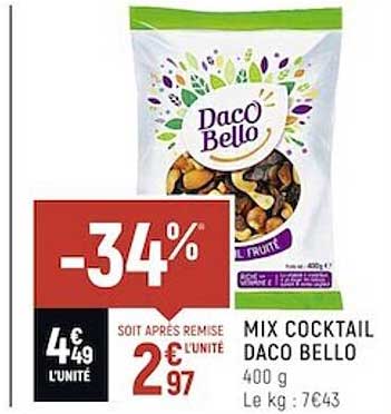 mix cocktail daco bello