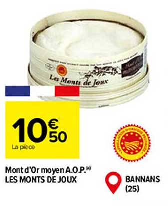 mont d'or moyen a.o.p. les monts de joux