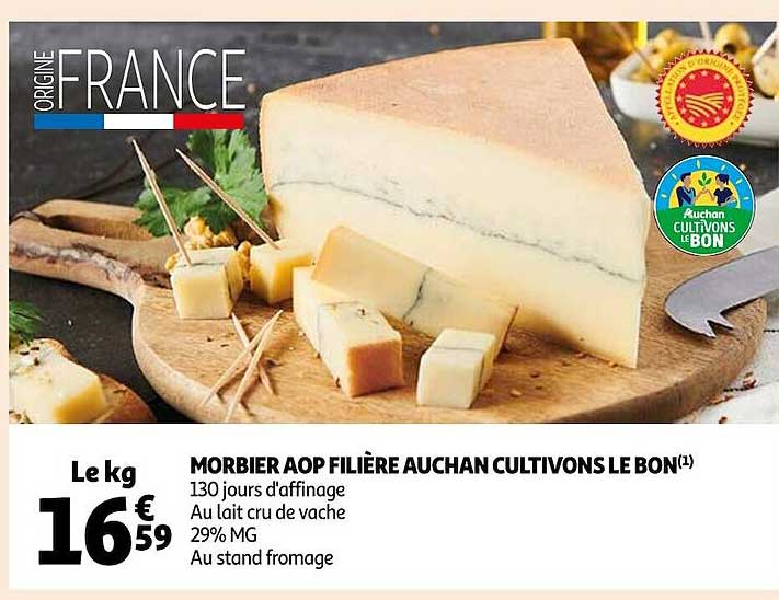 morbier aop filière auchan cultivons le bon