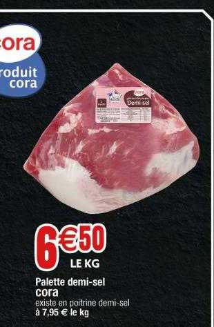 palette demi-sel cora