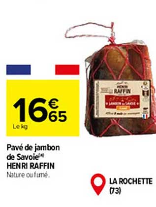 pavé de jambon de savoie henri raffin