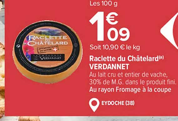 Raclette Du Châtelard Verdannet