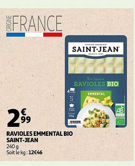 ravioles emmental bio saint-jean