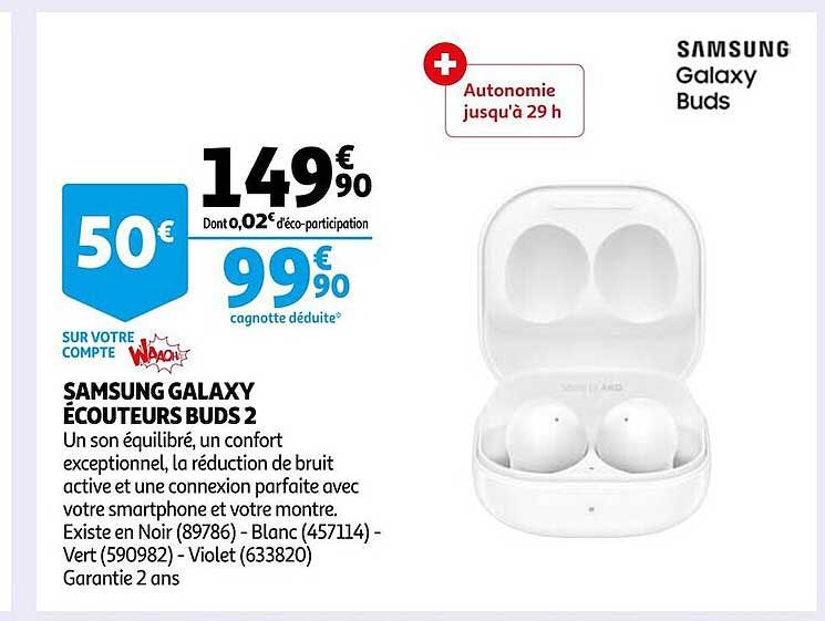 samsung galaxy écouteurs buds 2